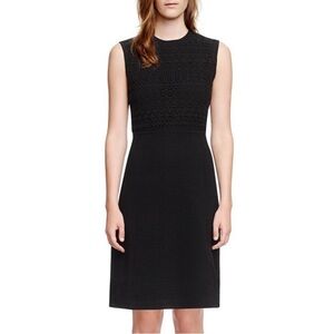 Tory Burch Roberta Crochet Inset Knit Sweater Dress size XS